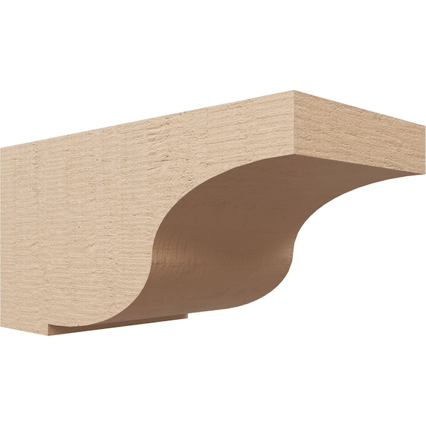 Ekena Millwork 7"W x 14"D x 7"H Wide Van Buren Rough Cedar Woodgrain TimberThane Corbel, Primed Tan CORUR07X14X07VANRCPR - main
